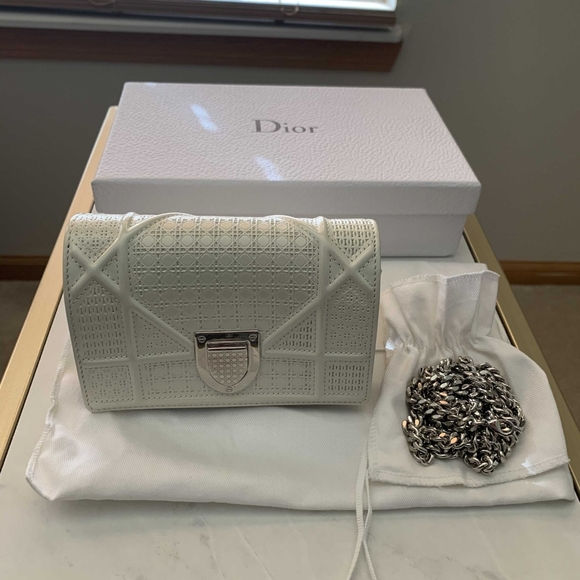 Vintage Dior Micro Cannage Diorama Baby Pouch - Picture 1 of 10